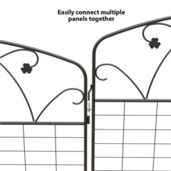Enchanted Garden Rabbit Fence Panel 36" X 36" -Home N Garden Joy Sales 1711409 05