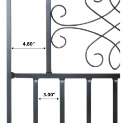 Enchanted Garden Deluxe Scroll Fence Panel 30" X 36" -Home N Garden Joy Sales 1711425 02