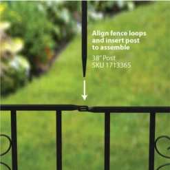 Enchanted Garden Deluxe Scroll Fence Panel 30" X 36" -Home N Garden Joy Sales 1711425 04