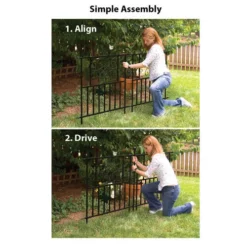 Enchanted Garden Deluxe Scroll Fence Panel 30" X 36" -Home N Garden Joy Sales 1711425 06