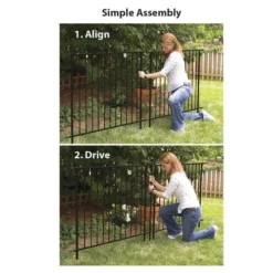 Enchanted Garden Euro Sectional Fence Panel 36" X 48" -Home N Garden Joy Sales 1713232 5