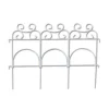 Enchanted Garden™ 1'2"H X 7.5'W Ornate Steel White Garden Border Fence -Home N Garden Joy Sales 1713327 89306 WB 1800