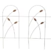 Enchanted Garden™ 2'8"H X 8'W Cattail Steel Bronze Garden Border Fence -Home N Garden Joy Sales 1713337