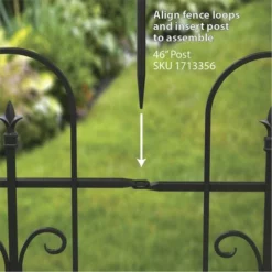 Enchanted Garden™ 3'2" X 4' Broadway Border Fence -Home N Garden Joy Sales 1713345 05
