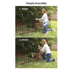 Enchanted Garden™ 3'2" X 4' Broadway Border Fence -Home N Garden Joy Sales 1713345 06