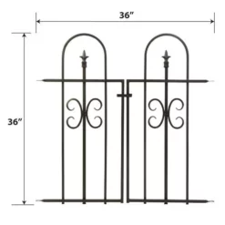 Enchanted Garden™ 3' X 3' Broadway Border Fence Gate 10 Enchanted Garden™ 3' X 3' Broadway Border Fence Gate -Home N Garden Joy Sales 1713346 1