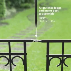 Enchanted Garden™ 2'3" X 3' Park Avenue Gate Panel -Home N Garden Joy Sales 1713349 3