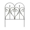 Enchanted Garden™ 2'7"H X 2'W Heart And Finial Steel Black Garden Border Fence 2 Enchanted Garden™ 2'7"H X 2'W Heart And Finial Steel Black Garden Border Fence -Home N Garden Joy Sales 1713374 87405MN 1800px