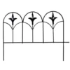 Enchanted Garden™ 11"H X 15"W Finial Steel Black Garden Border Fence -Home N Garden Joy Sales 1713378 83676MN 1800px