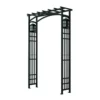 Enchanted Garden 52"W X 78"H Black Mission Arbor 1 Enchanted Garden 52"W X 78"H Black Mission Arbor -Home N Garden Joy Sales 1713414