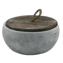 Enchanted Garden™ 18.9 Oz. Round Concrete Citronella Candle - Assorted Colors -Home N Garden Joy Sales 202076CE