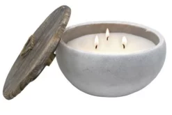 Enchanted Garden™ 18.9 Oz. Round Concrete Citronella Candle - Assorted Colors