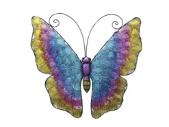 Enchanted Garden™ 20.5" Metal Butterfly Outdoor Wall Art