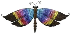 Enchanted Garden™ 14" Metal Dragonfly Outdoor Wall Art