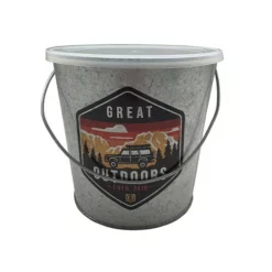 Enchanted Garden™ 5" Metal Retro Bucket Citronella Candle - Assorted Styles -Home N Garden Joy Sales 21234G GL 3