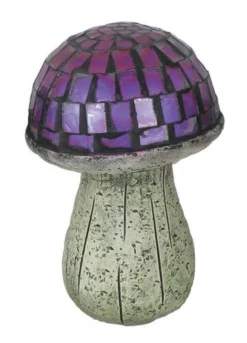 Enchanted Garden™ 8.25" Purple Cement Mushroom Statue