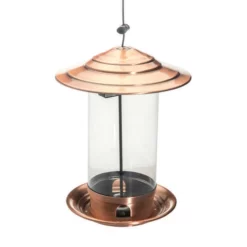 Enchanted Garden® Copper Roof Tube Bird Feeder