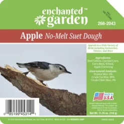 Enchanted Garden™ Apple No-Melt Bird Suet Dough - 11.25 Oz -Home N Garden Joy Sales 266 2043Label View