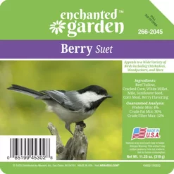 Enchanted Garden™ Berry Bird Suet Cake - 11.25 Oz 7 Enchanted Garden™ Berry Bird Suet Cake - 11.25 Oz -Home N Garden Joy Sales 266 2045Label View