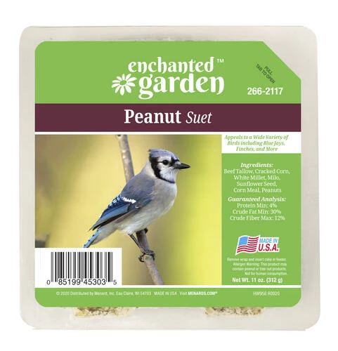 Enchanted Garden™ Peanut Bird Suet Cake - 11 Oz 3 Enchanted Garden™ Peanut Bird Suet Cake - 11 Oz