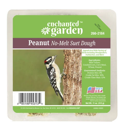 Enchanted Garden™ Peanut No-Melt Bird Suet Dough - 11 Oz 3 Enchanted Garden™ Peanut No-Melt Bird Suet Dough - 11 Oz