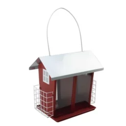 Enchanted Garden® Red Barn Seed And Suet Bird Feeder