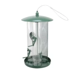Enchanted Garden® Green Triple Tube Bird Feeder