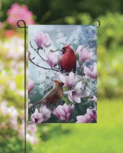 Enchanted Garden™ 12.5" X 18" Garden Flag - Assorted Styles -Home N Garden Joy Sales 2723272 CardinalFamily GARDEN flag scenic