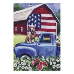 Enchanted Garden™ 12.5" X 18" Garden Flag - Assorted Styles -Home N Garden Joy Sales 2723272 Patriotic Pup GARDEN flag