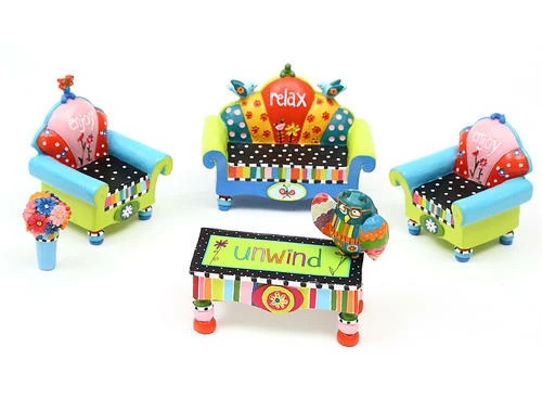 Enchanted Garden™ 5-Piece Quirky Fairy Garden Set 3 Enchanted Garden™ 5-Piece Quirky Fairy Garden Set