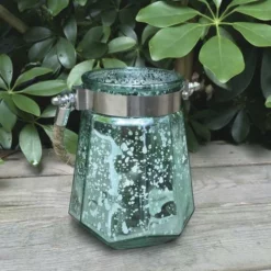 Enchanted Garden™ 5" Glass Flameless Candle Lantern - Assorted Styles -Home N Garden Joy Sales 277 4178 P SC Blue