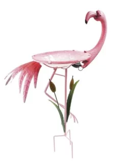 Enchanted Garden™ 20.8" Flamingo Bird Bath