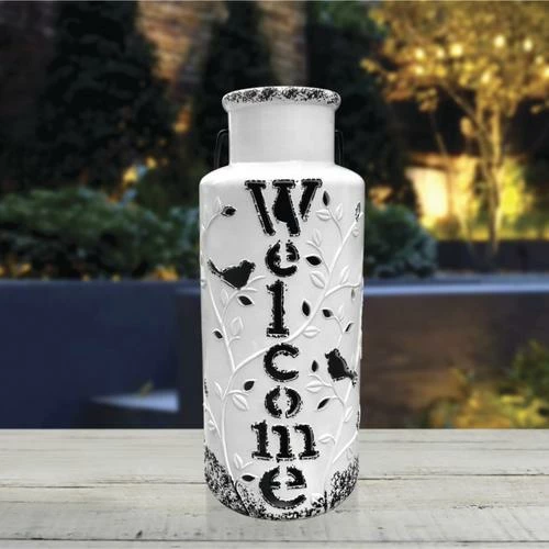 Enchanted Garden™ 19.5" Solar Welcome Lantern 4 Enchanted Garden™ 19.5" Solar Welcome Lantern - Image 2