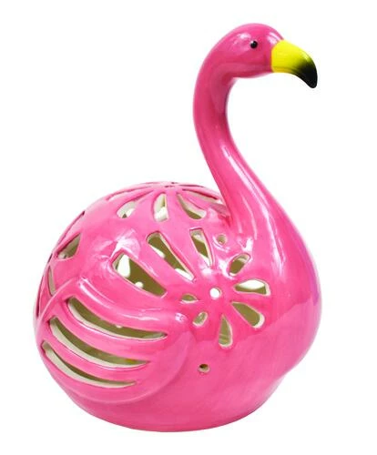 Enchanted Garden™ 8" Ceramic Flameless Tealight Candle LED Lantern - Assorted Styles 6 Enchanted Garden™ 8" Ceramic Flameless Tealight Candle LED Lantern - Assorted Styles - Image 4