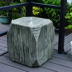 Enchanted Garden™ 17" Hexagon Wood Garden Stool -Home N Garden Joy Sales 277 5189 P SC