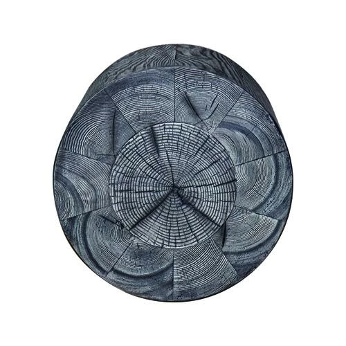 Enchanted Garden™ 17" Round Dark Wood Garden Stool 4 Enchanted Garden™ 17" Round Dark Wood Garden Stool - Image 2