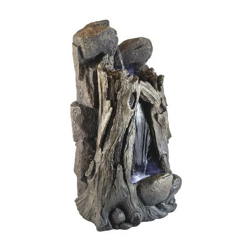 Enchanted Garden™ 52" Tiered Tree Trunk Outdoor Water Fountain 5 Enchanted Garden™ 52" Tiered Tree Trunk Outdoor Water Fountain - Image 3