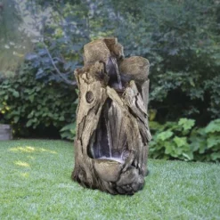 Enchanted Garden™ 52" Tiered Tree Trunk Outdoor Water Fountain 12 Enchanted Garden™ 52" Tiered Tree Trunk Outdoor Water Fountain -Home N Garden Joy Sales 277 5241 P SC