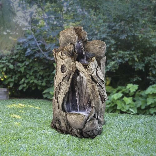Enchanted Garden™ 52" Tiered Tree Trunk Outdoor Water Fountain 6 Enchanted Garden™ 52" Tiered Tree Trunk Outdoor Water Fountain - Image 4