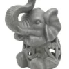Enchanted Garden™ 9.4" Ceramic Elephant LED Lantern -Home N Garden Joy Sales 277 5592 1