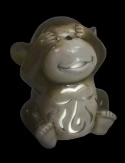Enchanted Garden™ 7.8" Ceramic Monkey LED Lantern - Assorted Styles -Home N Garden Joy Sales 277 5594 6