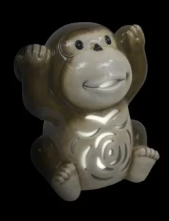 Enchanted Garden™ 7.8" Ceramic Monkey LED Lantern - Assorted Styles -Home N Garden Joy Sales 277 5594 8