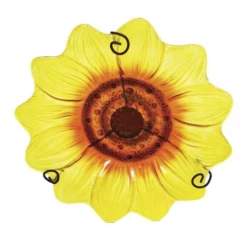 Enchanted Garden™ 11" Glass Sunflower Bird Bath -Home N Garden Joy Sales 277 5674 03 3900px