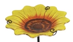 Enchanted Garden™ 11" Glass Sunflower Bird Bath -Home N Garden Joy Sales 277 5674 05 1900px