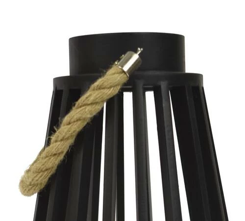 Enchanted Garden™ 13.5" Black Wooden LED Lantern 9 Enchanted Garden™ 13.5" Black Wooden LED Lantern - Image 7