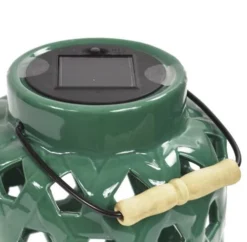 Enchanted Garden™ 9.75" Ceramic Solar Lantern -Home N Garden Joy Sales 277 5831 05