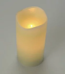 Enchanted Garden® 3" X 6" LED Flameless Candle 13 Enchanted Garden® 3" X 6" LED Flameless Candle -Home N Garden Joy Sales 277 5858 3 x6 IvoryLEDCandle hi angle lit