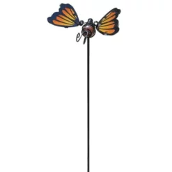 Enchanted Garden™ Mini Butterfly Garden Stake - Assorted Styles -Home N Garden Joy Sales 2771074 redorange