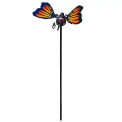 Enchanted Garden™ Mini Butterfly Garden Stake - Assorted Styles -Home N Garden Joy Sales 2771074 redorange 2017