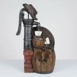 Enchanted Garden™ 28" Tiered Water Pump Outdoor Water Fountain